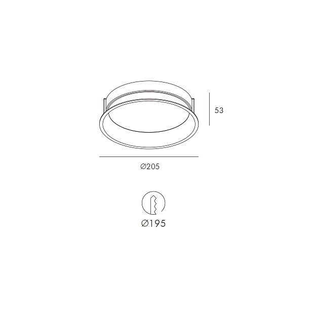 Skarlat  RDL73033 20W BK 4000K