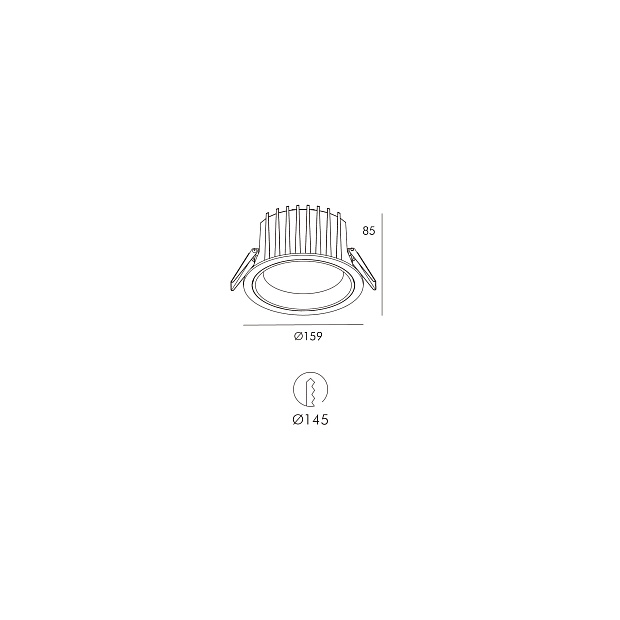 Skarlat RDL73028-6 28W WH 4000K
