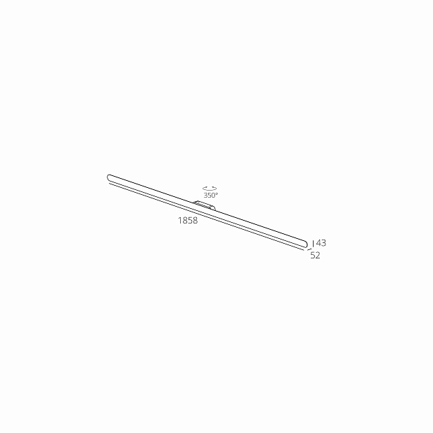 Skarlat  RWLB173 20W BK 4000K