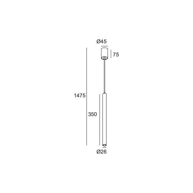 Skarlat  RHL7732 3W BK 3000K