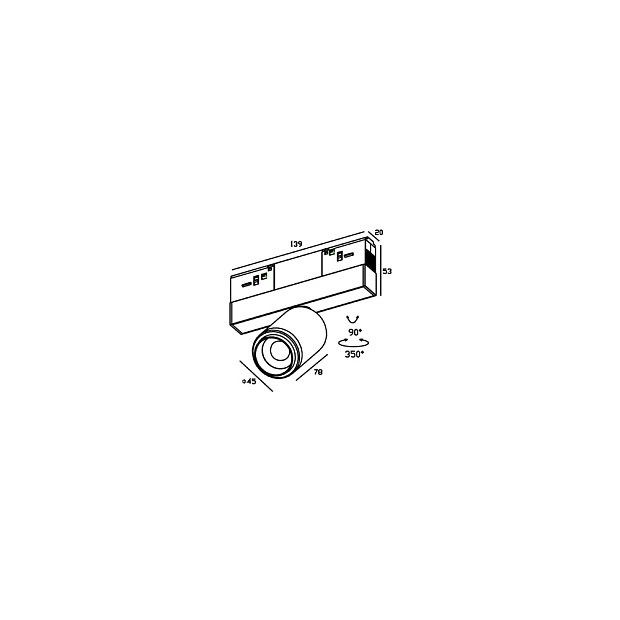 Skarlat RGD2027 7W BK 3000K