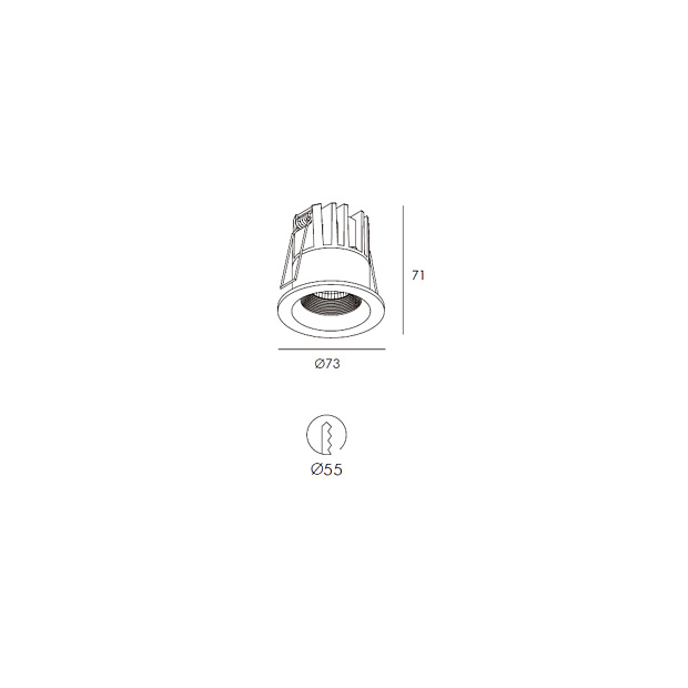Skarlat  RSL74232 10W BK 3000K