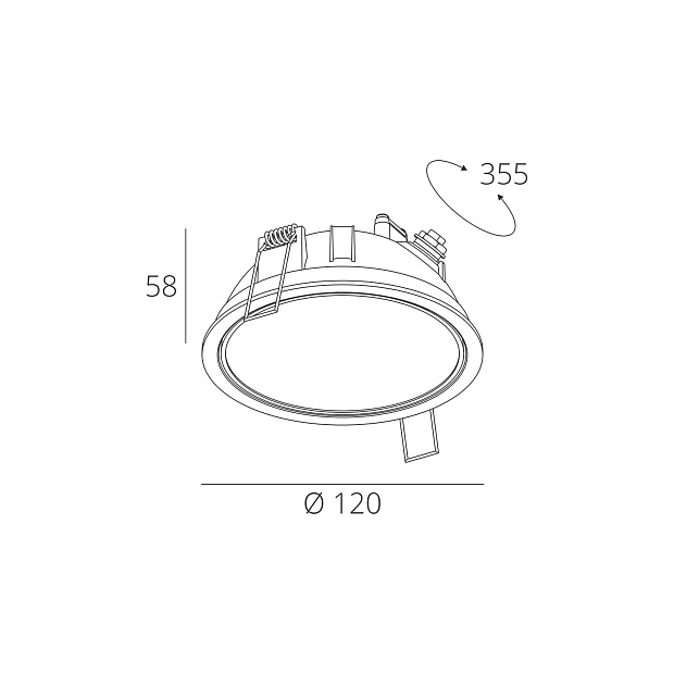 Skarlat  RDL73076 7W WH 4000K
