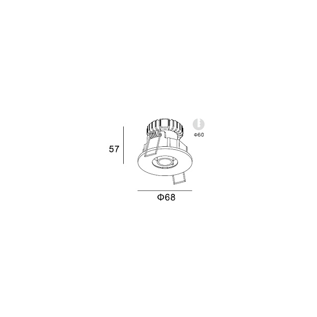 Skarlat RSL74189 3W WH+BK 4000K
