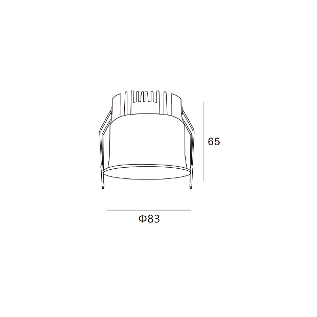 Skarlat RSL74W003-2.5 12W BK 4000K