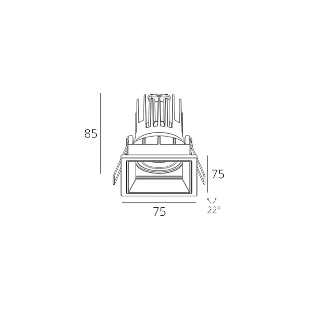 Skarlat  RSL74133 7W WH+BK 3000K