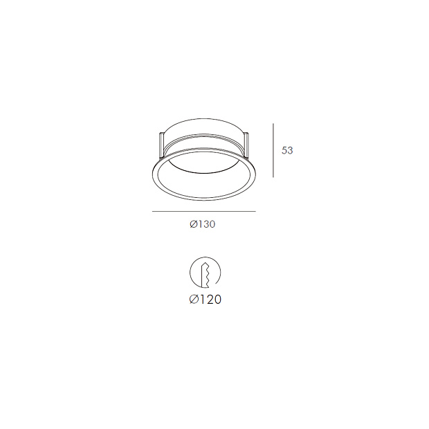 Skarlat  RDL73032 10W BK 4000K