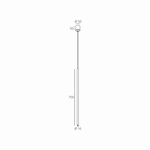 Skarlat  RHL7767 3W BK 3000K