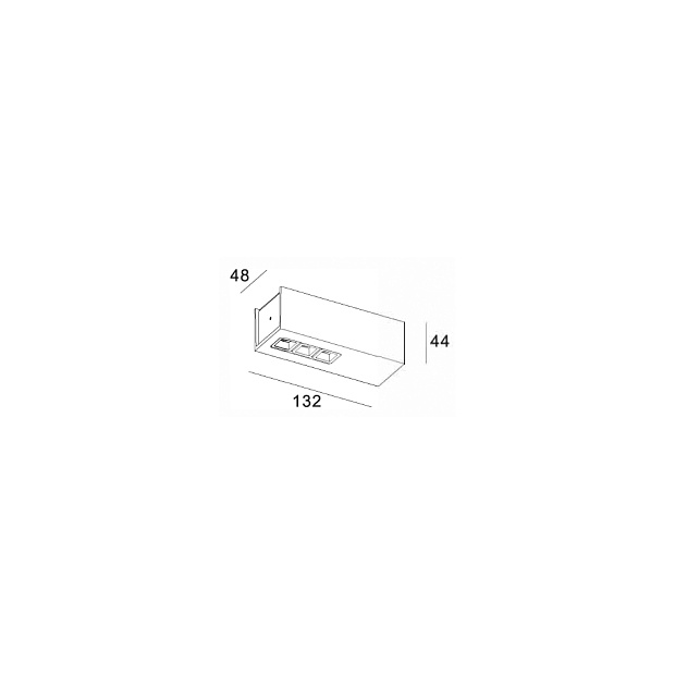 Skarlat RSLC78036 3×2W BK 3000K