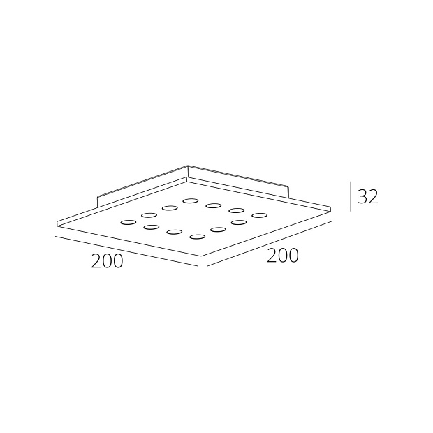 Skarlat  RSLC78063 12×1.5W WH+BK 4000K