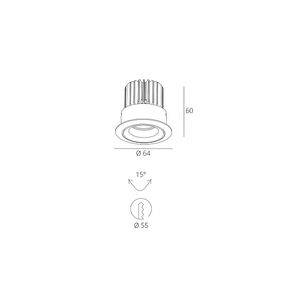 Skarlat RSL7468-2 5W WH 4000K