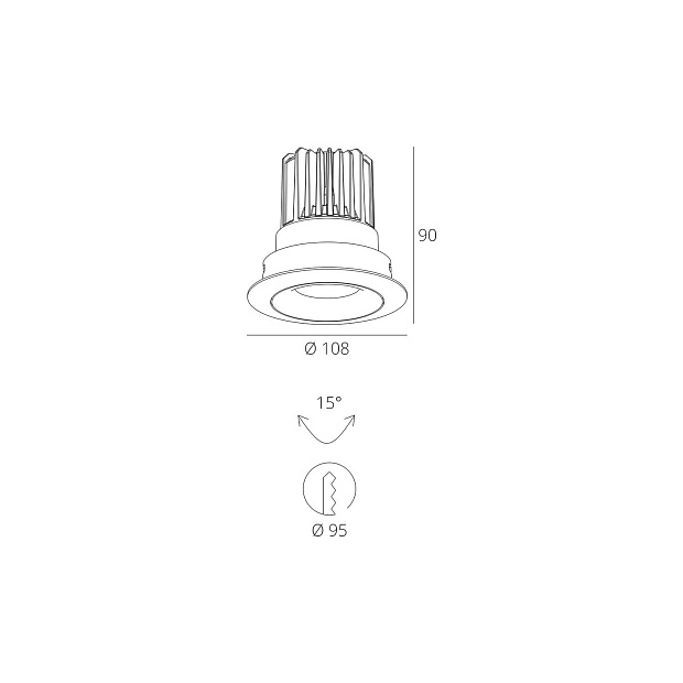 Skarlat RSL7468-3 12W WH 4000K