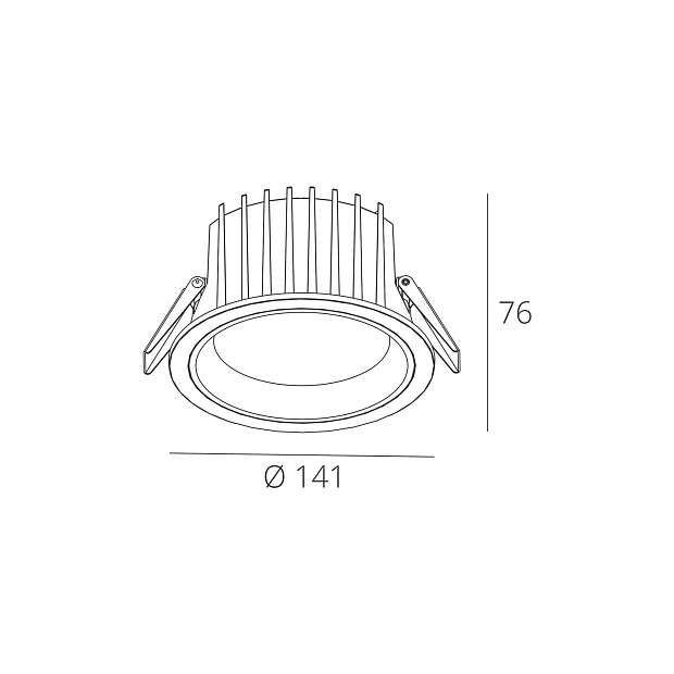 Skarlat RDL73027-5 18W WH+CHR 4000K