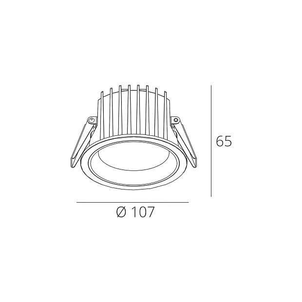 Skarlat RDL73027-3.5 12W WH+CHR 3000K
