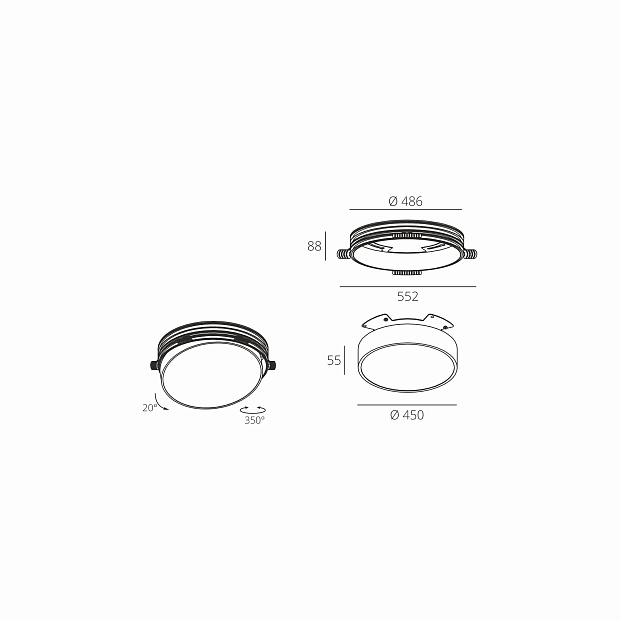 Skarlat  RDL73030 40W WH 4000K