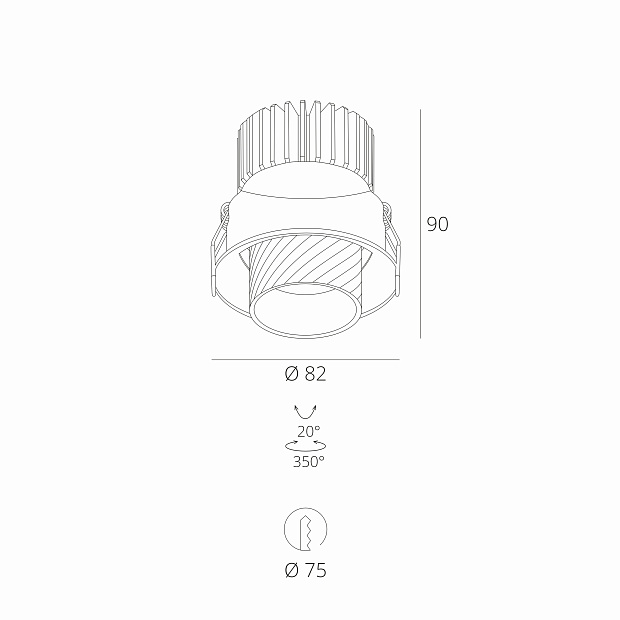 Skarlat RSL74331 10W WH+BK 4000K