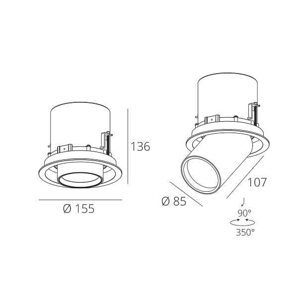 Skarlat  RSL74114 25W WH+BK 3000K