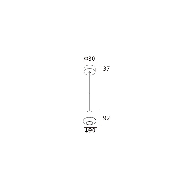 Skarlat RHL7738 5W BK+GD 3000K