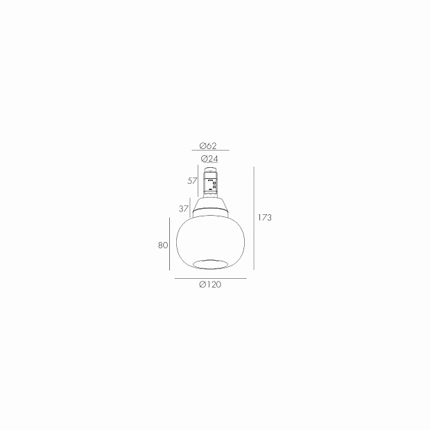 Skarlat RCD-MZ07 5W BK 3000K